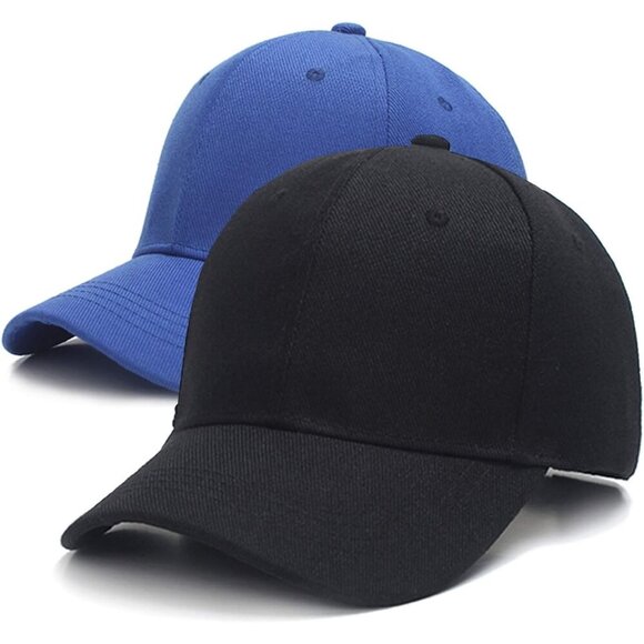 2 Packs Royal-blue+black Baseball Cap Golf Dad Hat For Men And Women main image 4